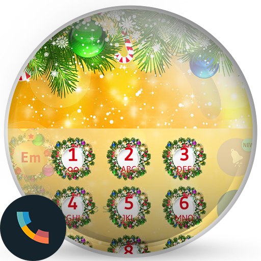 Theme Dialer Merry Xmas Gold