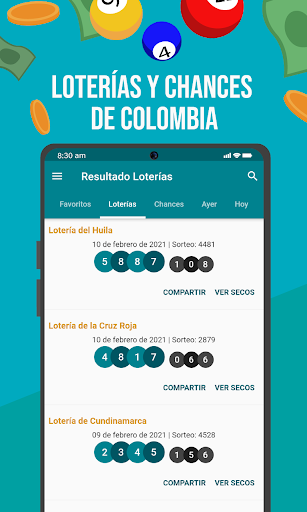 Resultado Loteru00edas Colombia 4.6.4 screenshots 1