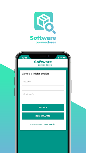 Android application Software Proveedores screenshort