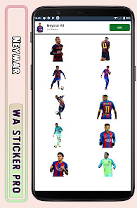Captura de Pantalla 7 Neymar - WA Sticker Pro android