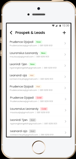 The MAJ Sales App Screen 3