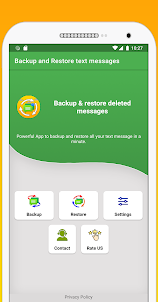 Restore deleted text message