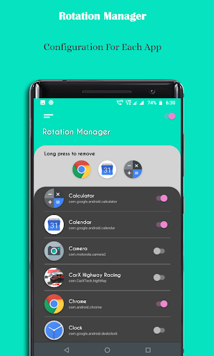 Rotation Manager Screen 3