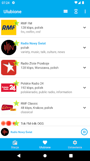 Poland Radio Stations Screen 2