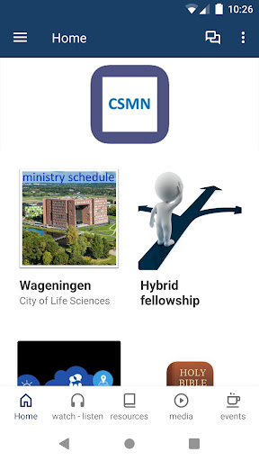 Android application Chinese Student Ministries NL screenshort