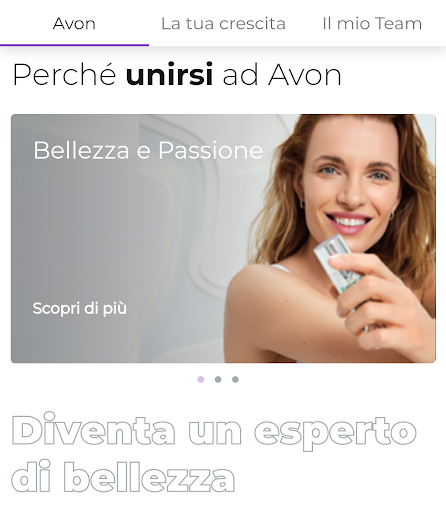 Android application Avon Grow Iscrizione Partner screenshort