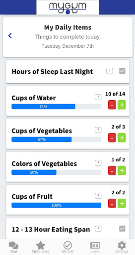 Android application MyGym Balance screenshort