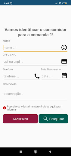 Goomo Garçom Screen 3