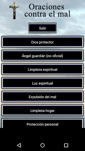 Android application Oraciones contra el mal screenshort