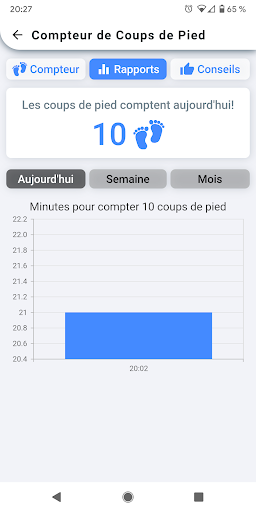 Compteur de Coups de Pied screenshot 2