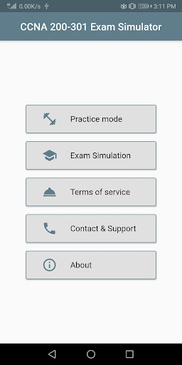 Android application Cisco CCNA 200-301 Exam Simula screenshort