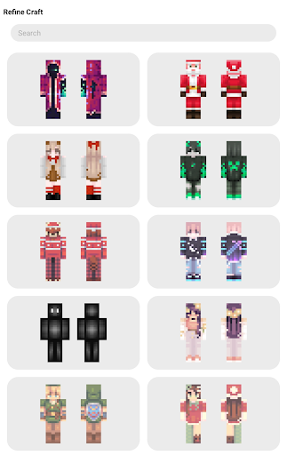 Android application RefineCraft skin for minecraft screenshort