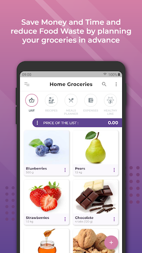 Android application Gloop: Grocery Shop List Maker screenshort