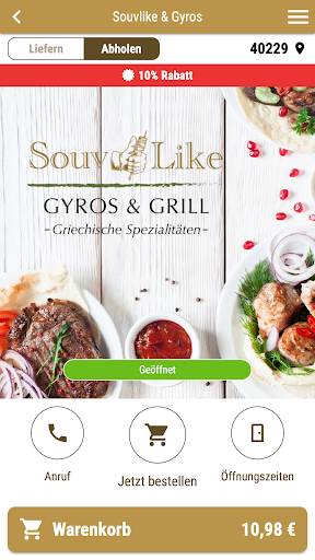 Android application Souvlike & Gyros screenshort