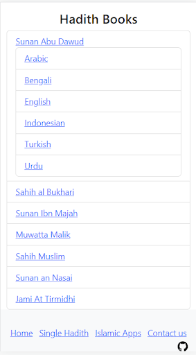 Hadiths - Multiple Languages Screen 3