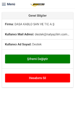 Dasa Kablo B2B Screen 3