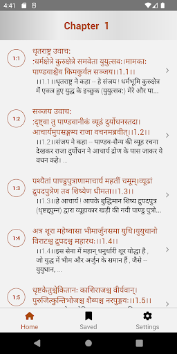Bhagavad Gita Hindi-English Screen 2