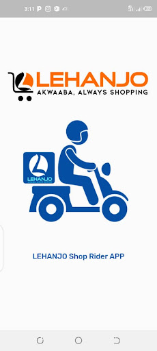 Android application LEHANJO Shop Rider App screenshort