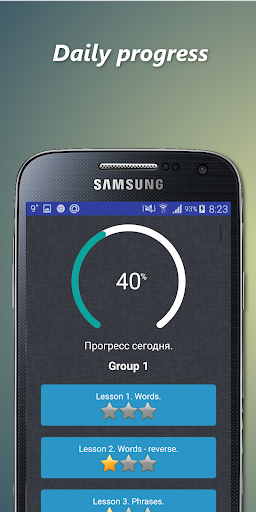 Android application Learn french through english screenshort