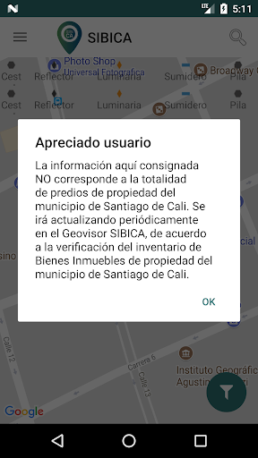 Android application SIBICA screenshort