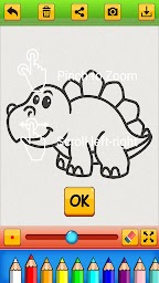 Coloring Cartoon Dino