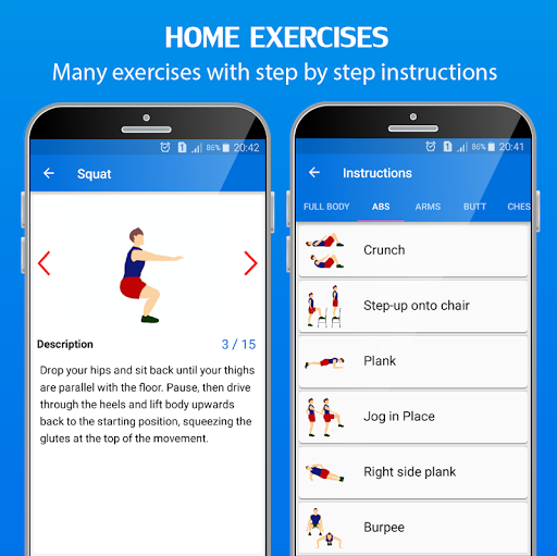 30 Day Home Workouts Screen 2