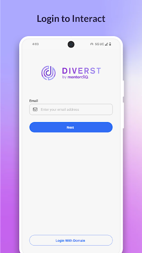 Android application Diverst Mobile screenshort