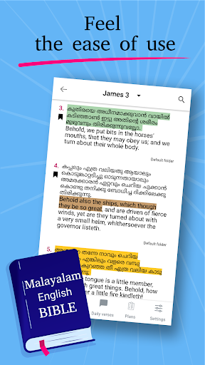 Android application Malayalam English Holy Bible screenshort