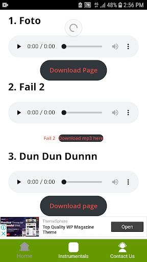 Comedy Sound Effect Screen 2