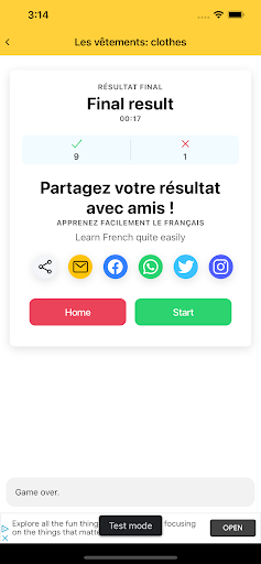 thematic french vocabulary