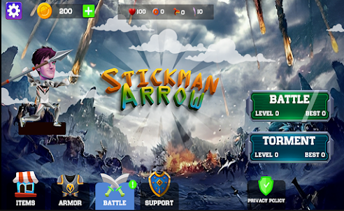Stickman Arrow Boy Game