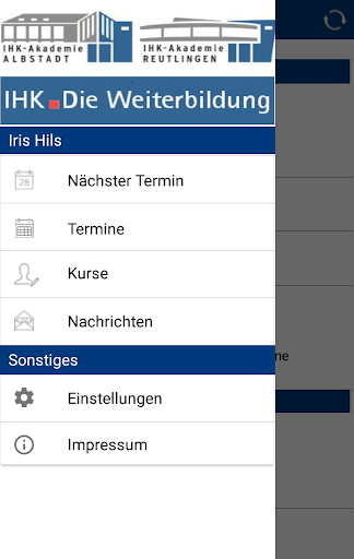 Android application IHK ZfW Reutlingen screenshort