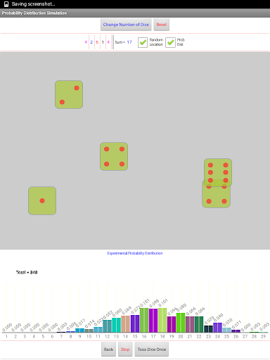 Probability Simulation Dice