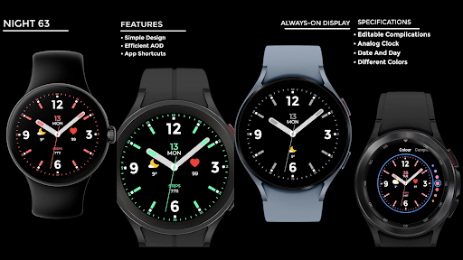 Night 63 - watch face screenshot 14