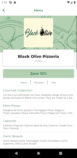 Black Olive Pizzeria DN4 Screen 2