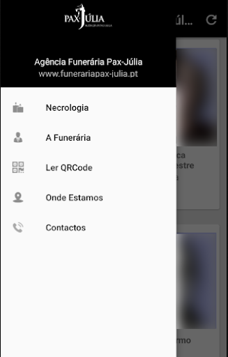 Android application Agência Funerária Pax-Júlia screenshort