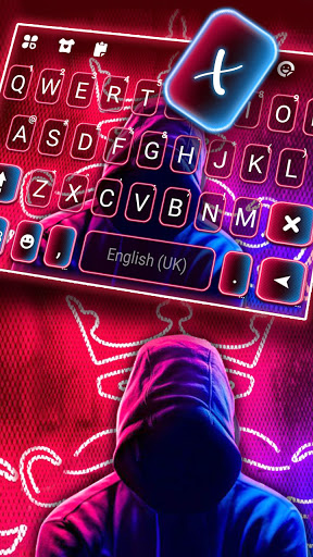 Neon Cool Faceless Keyboard Ba Screen 2