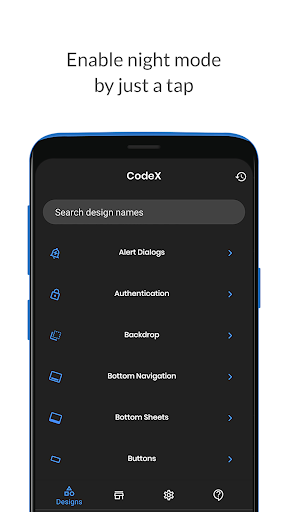 CodeX - Android Material UI Te Screenshot 4 - AppWisp.com