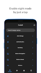Captura de Pantalla 4 CodeX - Android Material UI Te android