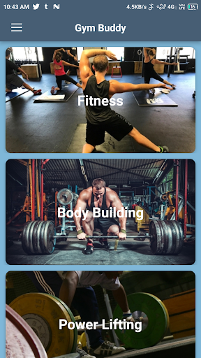 Android application Gym Buddy Offline screenshort
