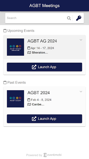 Android application AGBT Meetings screenshort