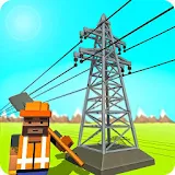 Electrical Grid Station Construction: Building Sim icon