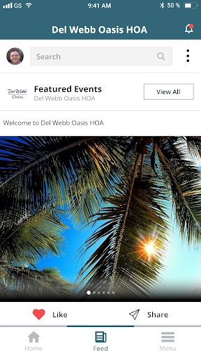 Android application Del Webb Oasis HOA screenshort