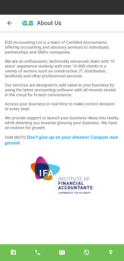 EUS Accounting Ltd Screen 2