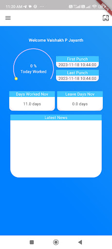 Android application Maxvalue HRMS screenshort