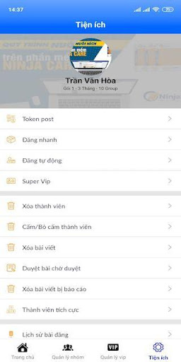 Ninja Group - Phần mềm quản lý Screen 3
