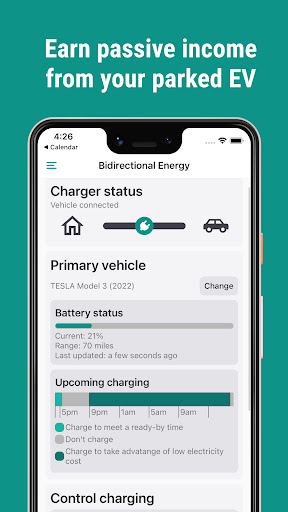 Android application Bidirectional Energy screenshort