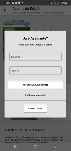 Estante Virtual da Coleção Sen Screen 3