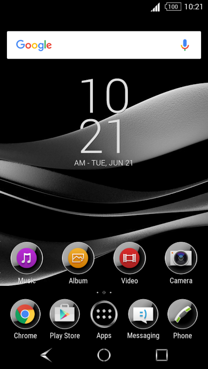 Black Silver Theme for Xperia - 1.6.2 - (Android)