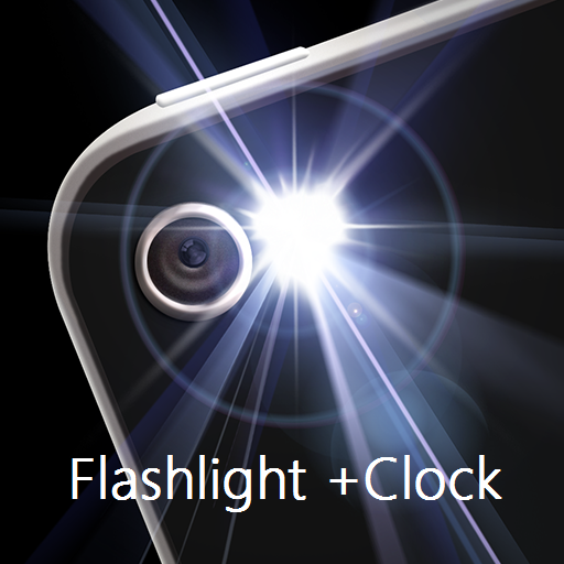 Super Flashlight + Clock  Icon